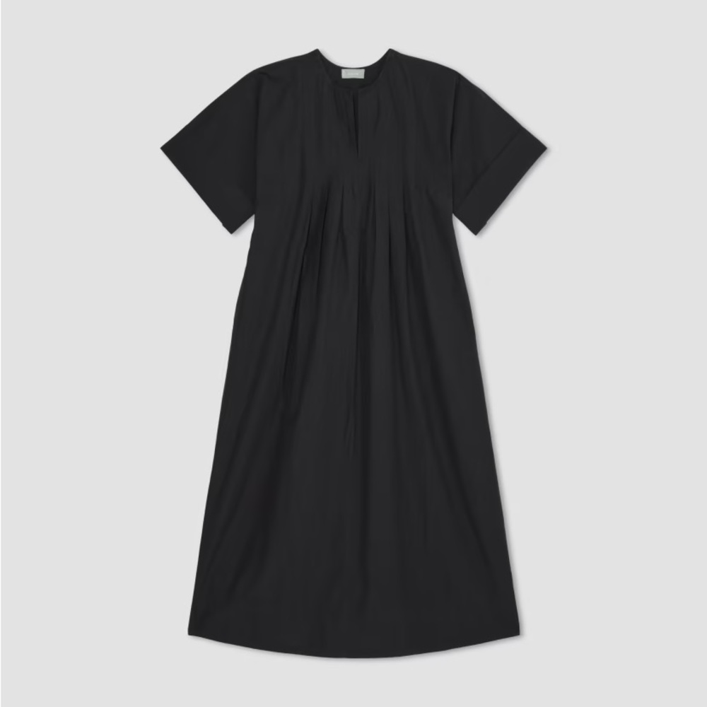 NWT: Everlane - The Poplin Caftan Dress Black Small
